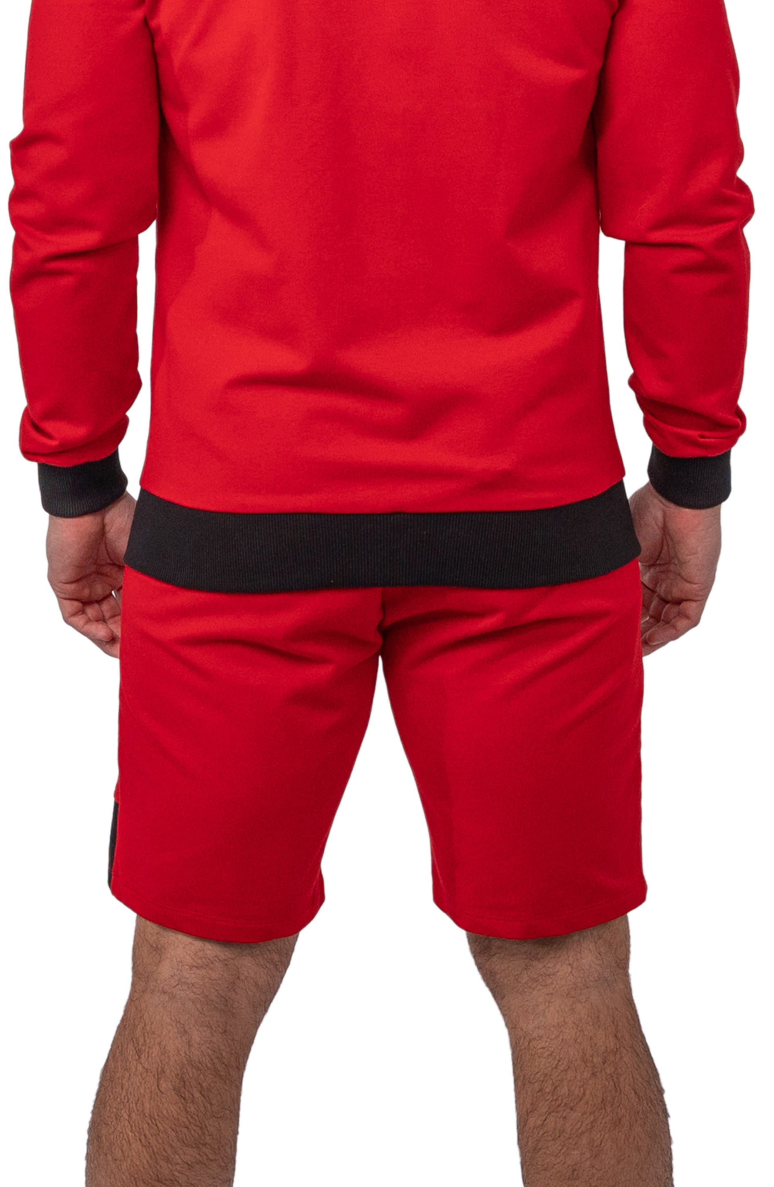 Level Platform Red Stretch Cotton Shorts - image 2