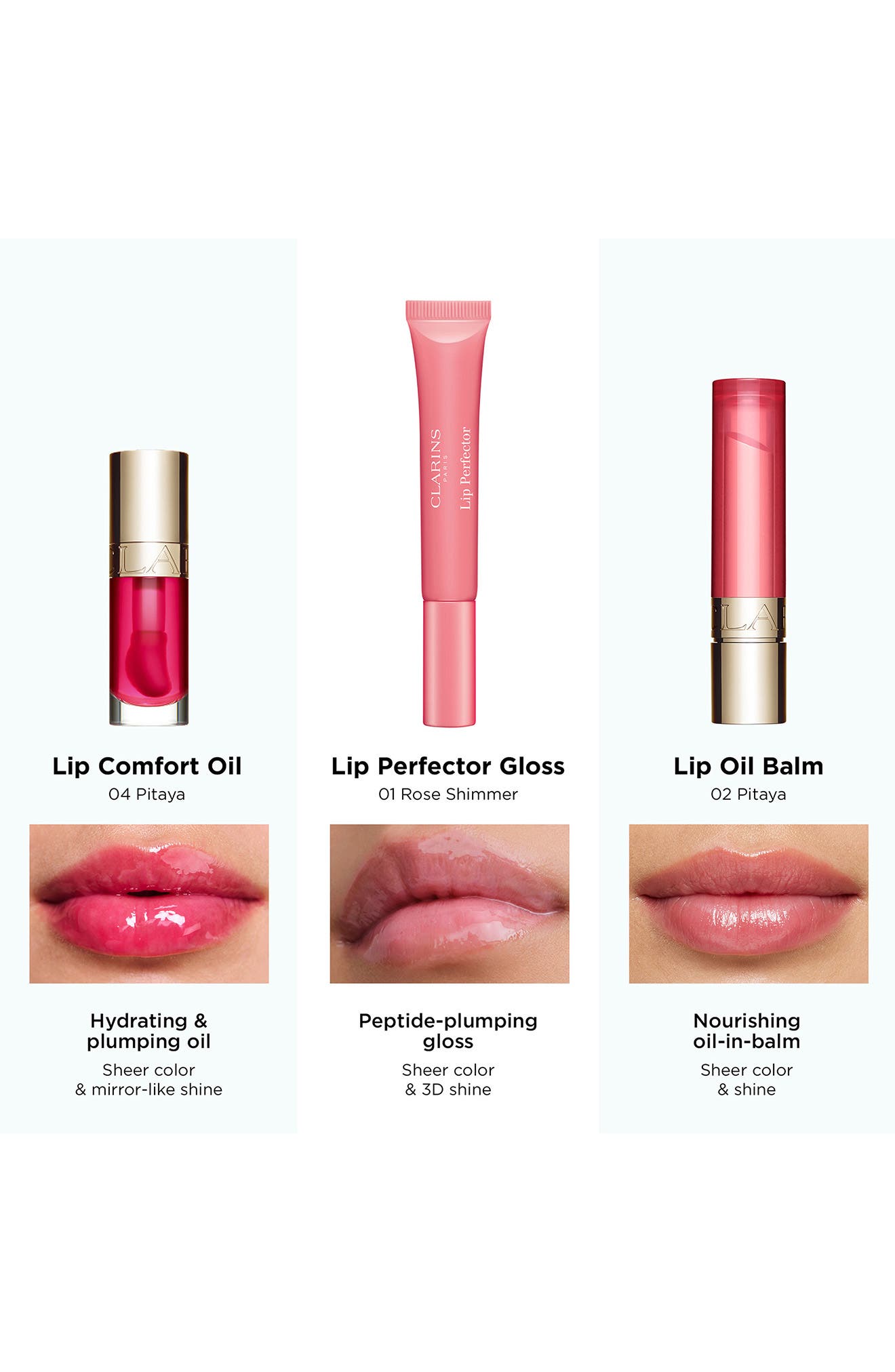Clarins Lip Perfector Peptide-Plumping & Hydrating Lip Gloss