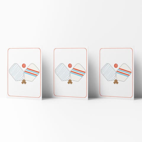 Everyday Greeting Card Pack (3ct) "Pickleball"