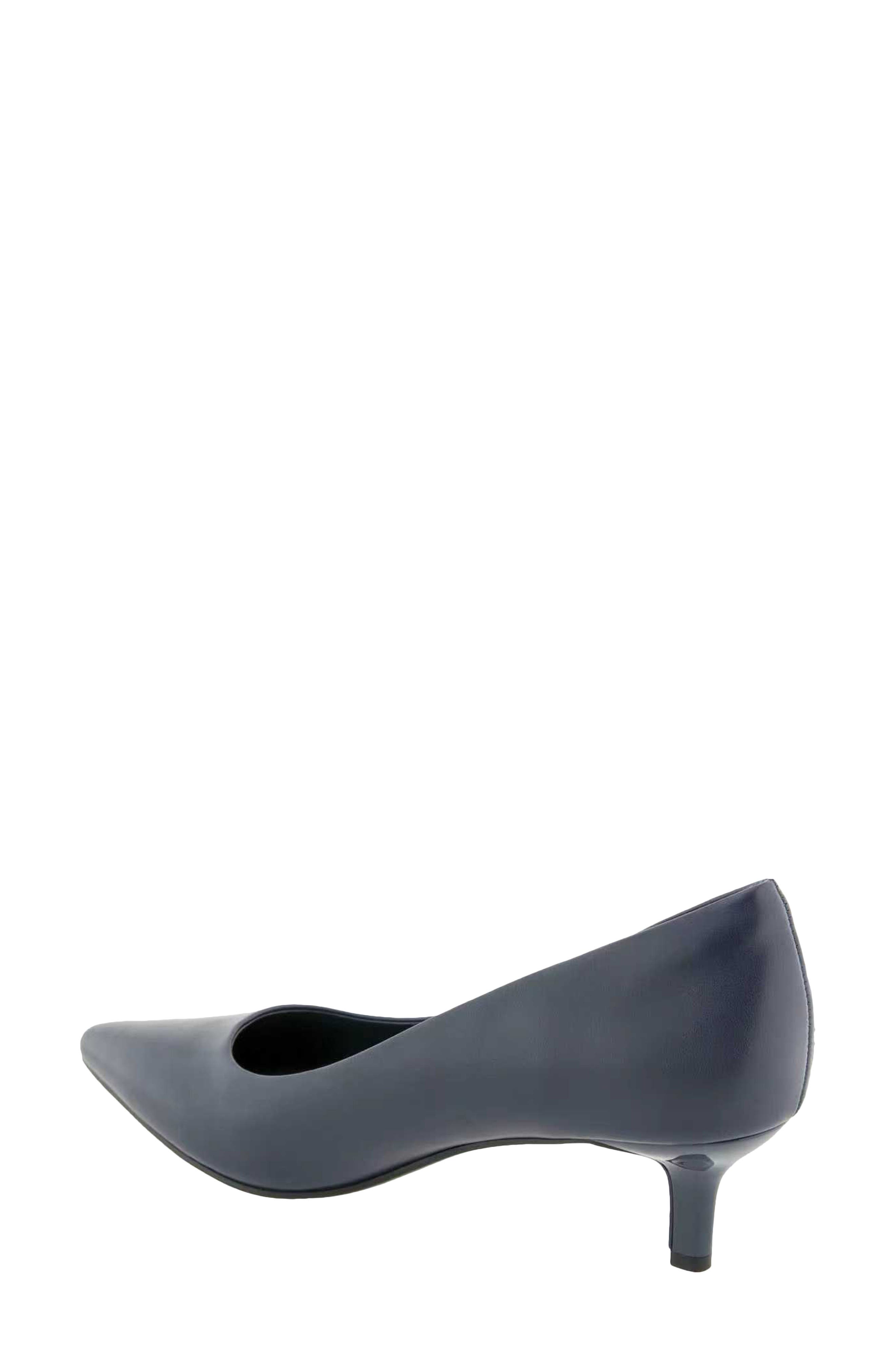Daven Pointed Toe Kitten Heel Pump - Wide Width Available, Alternate, color, NAVY