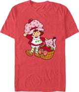 Strawberry Shortcake Men's Strawberry Shortcake Custard in The Berry Basket Graphic T-Shirt
