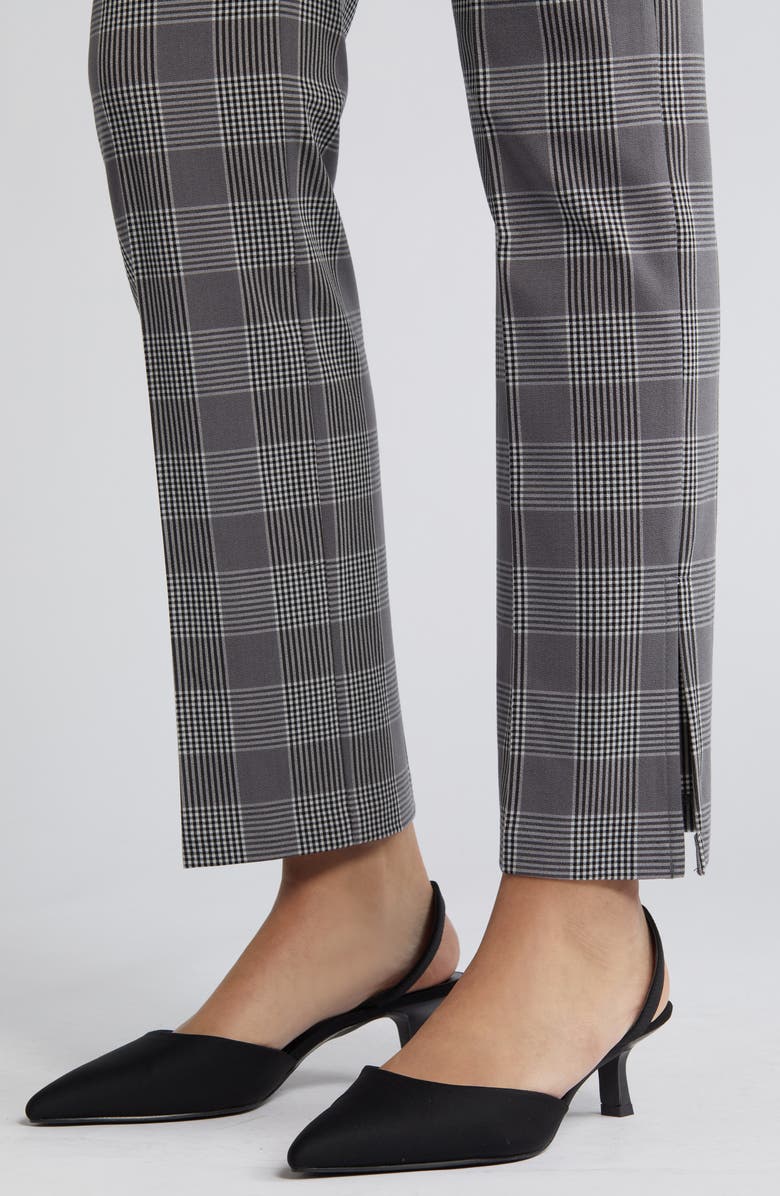 Open Edit Plaid Bootcut Suit Pants, Alternate, color,