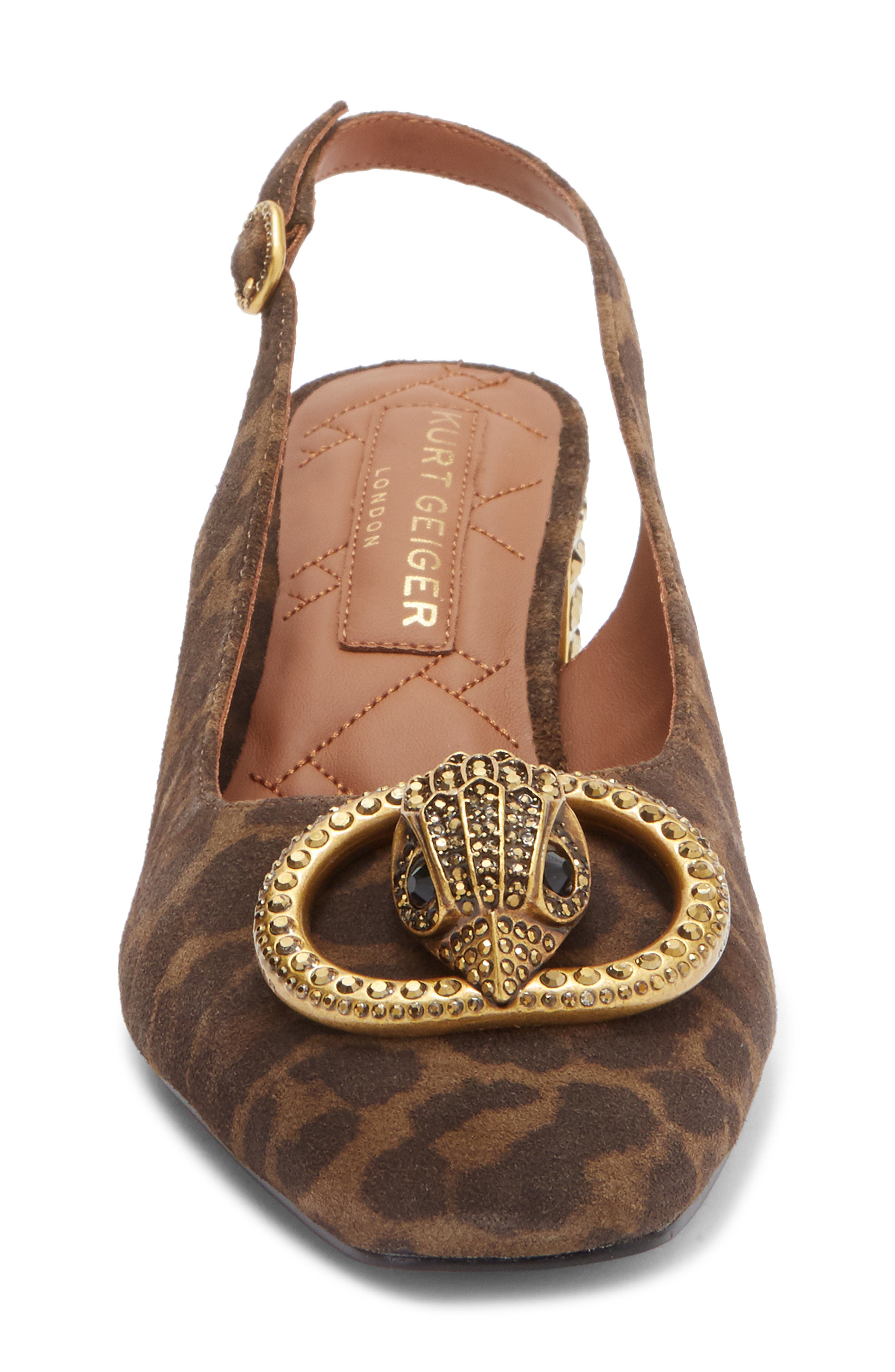 Kurt Geiger London Chelsea Slingback Pump, Alternate, color, Brown