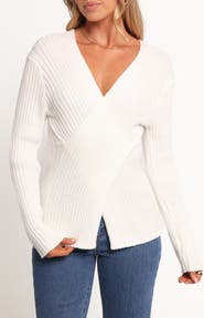 Petal & Pup Hannon Crossover Rib Sweater