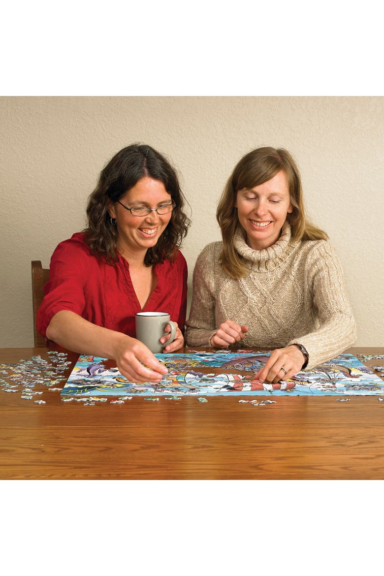 Viking Voyage 1000 Piece Puzzle Reference Poster Included, Alternate, color, Multicolored