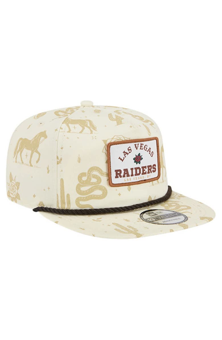 New Era Men's New Era  Cream Las Vegas Raiders Desert Rose 19TWENTY Adjustable Hat, Alternate, color, Cream