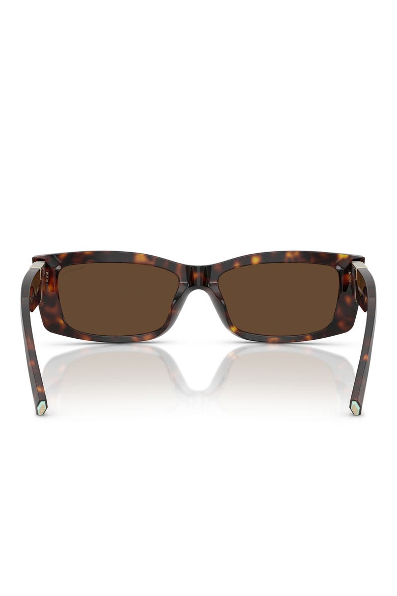54mm Rectangular Sunglasses, Alternate, color, HAVANA / LIGHT BROWN