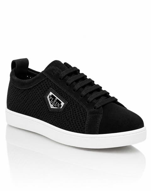 Perforated Suede Low-Top Sneakers Men
