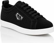 PHILIPP PLEIN Perforated Suede Low-Top Sneakers Men