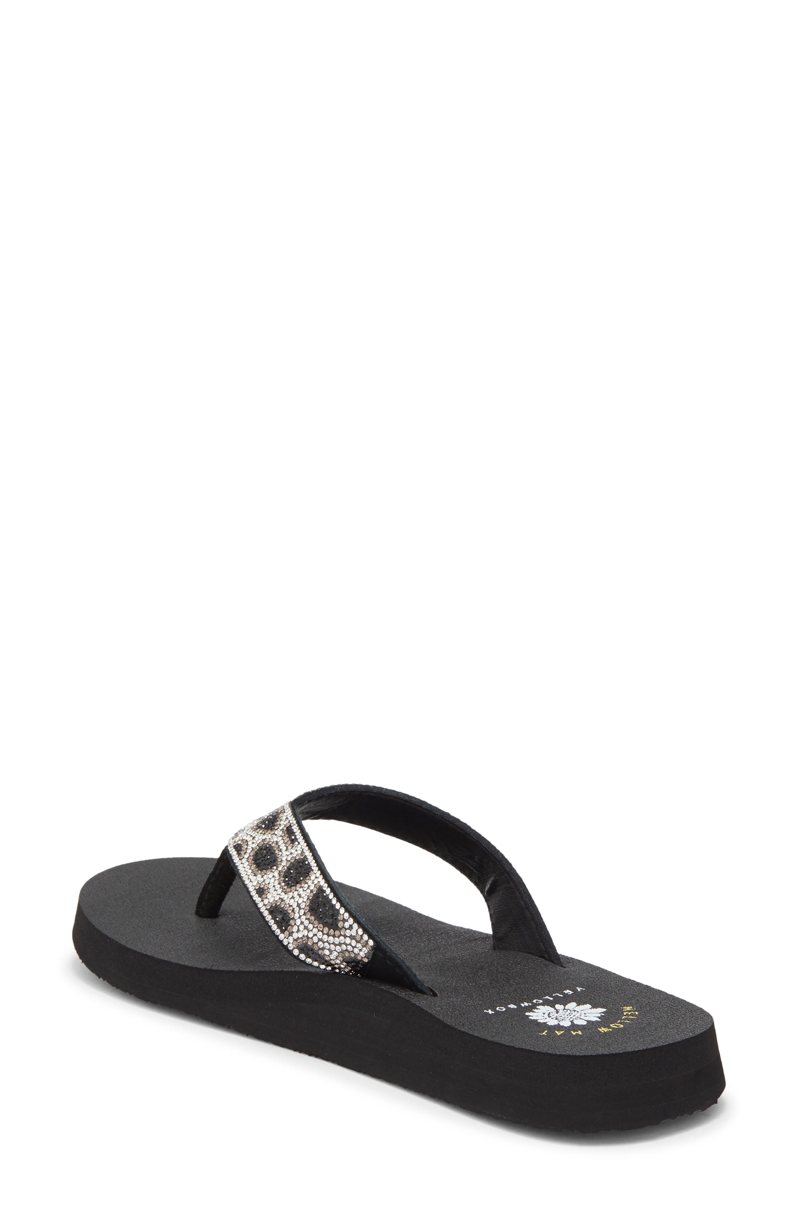 Yellow Box Premium Naseeba Flip Flop Sandal, Alternate, color, Black