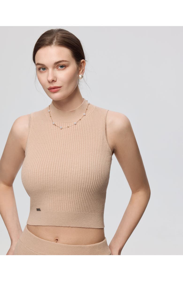 JUANA Sera Rib Knit Tank, Alternate, color, Tan