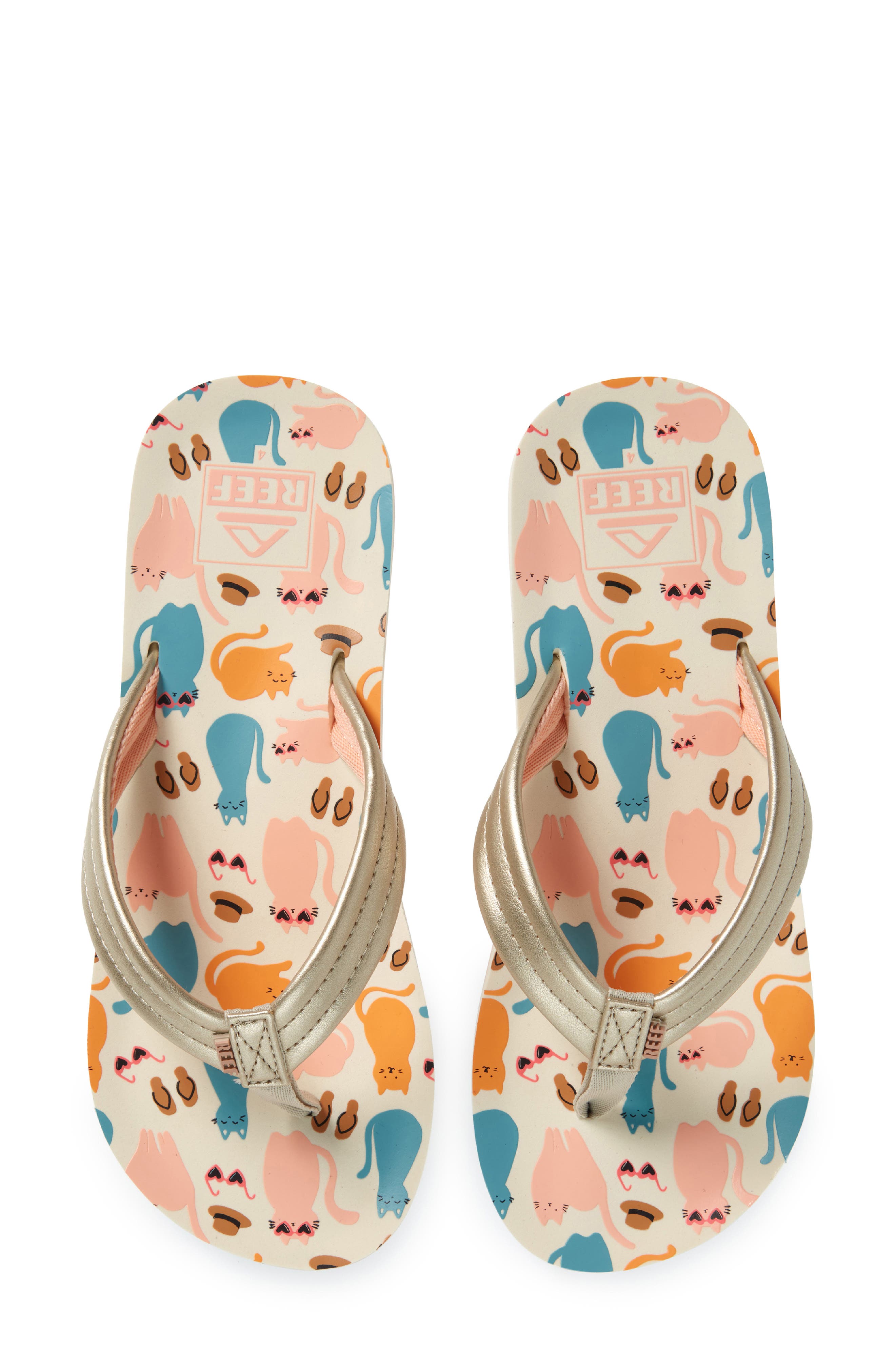 Reef Kids' Little Ahi Flip Flop, Alternate, color, 