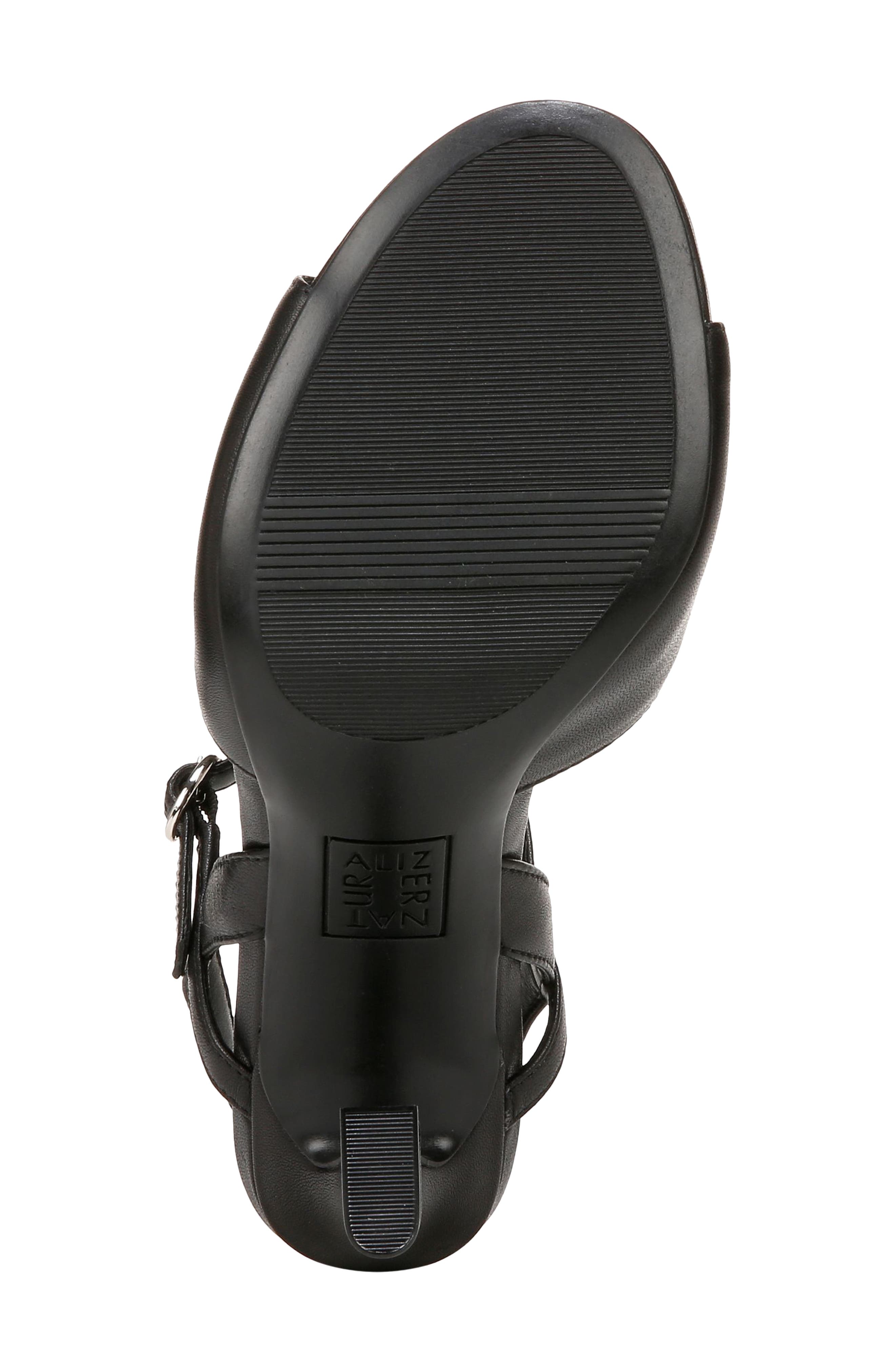 Naturalizer Lala Ankle Strap Sandal, Alternate, color, Black Leather
