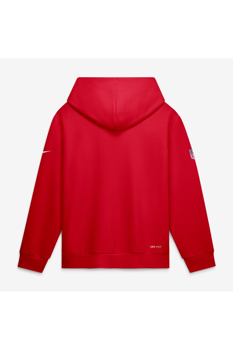 Men's Nike Red Kansas City Chiefs Sideline Standard Issue Quarterback Scramble Dri-FIT Full-Zip Hoodie, Alternate, color, Red