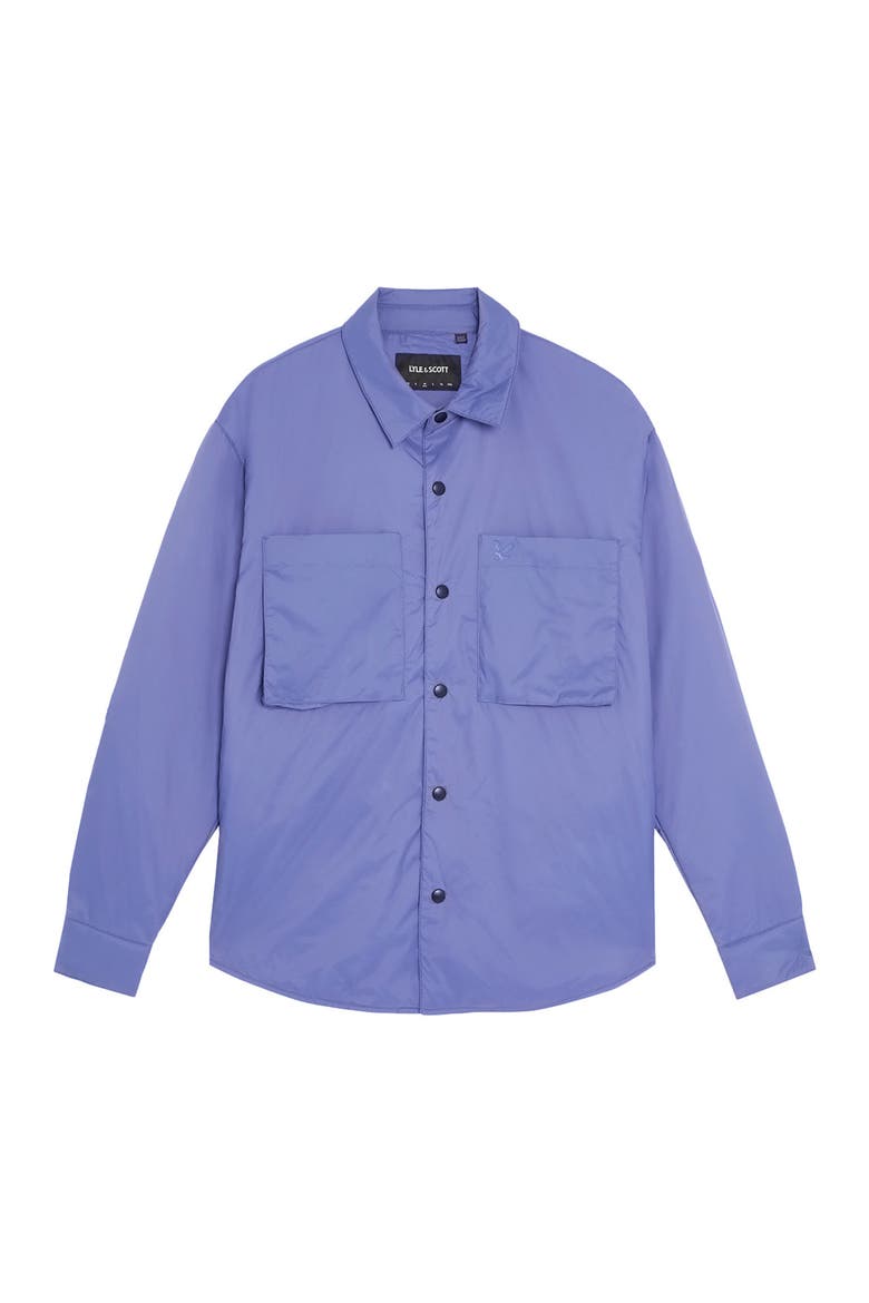 Long Sleeve Collared Insulated Overshirt, Alternate, color, Twilight
