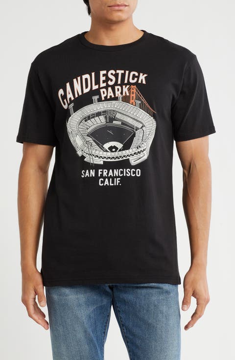Candlestick Park SF Cotton Graphic T-Shirt