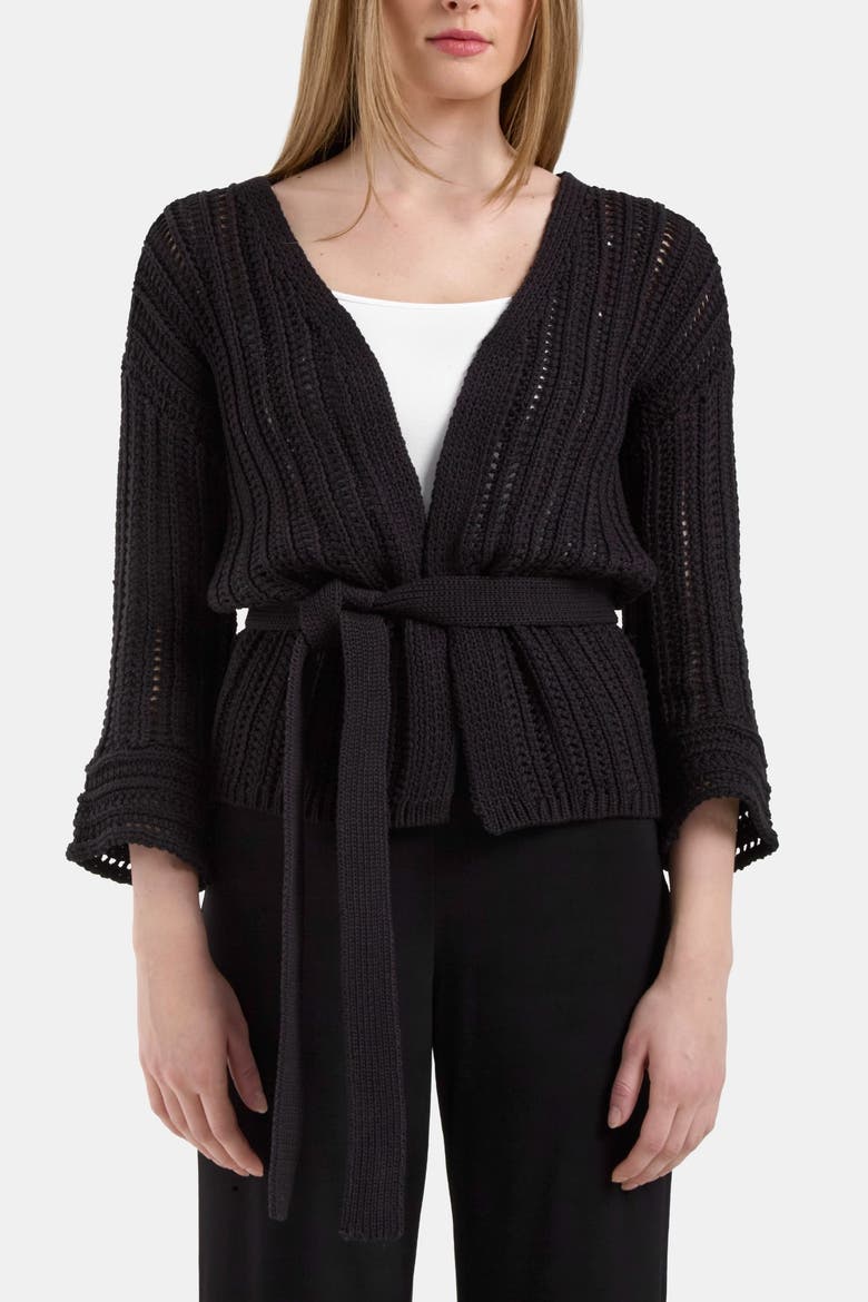 THE PROBE CARDIGAN, Main, color, BLACK