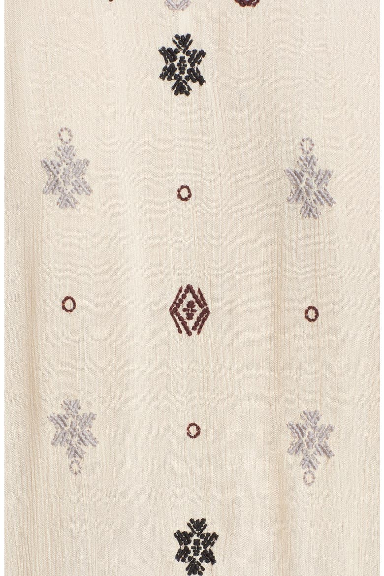 'Star Gazer' Embroidered Tunic Dress, Alternate, color, NEUTRAL COMBO