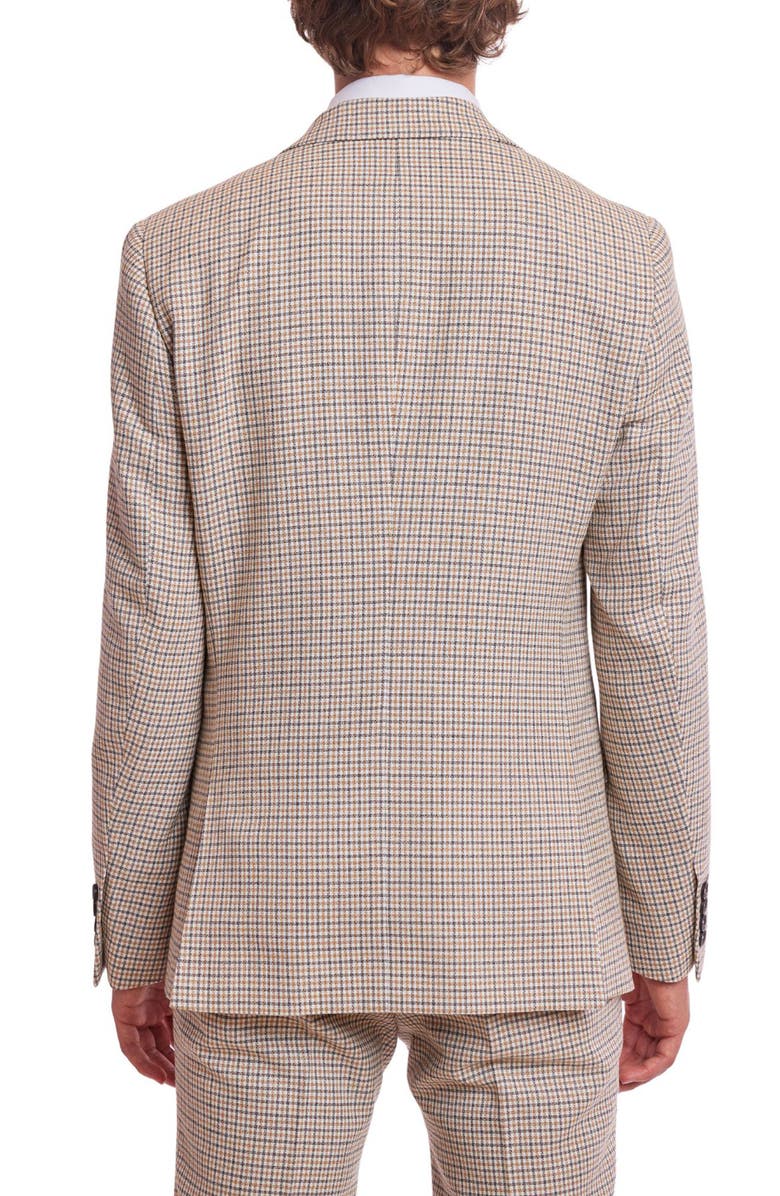 PAISLEY & GRAY Ashton Slim Fit Plaid Sport Coat, Alternate, color, Grey White Yellow Gingham