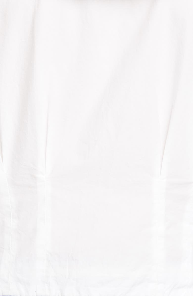 Ganni Statement Collar Poplin Shirt, Alternate, color, 