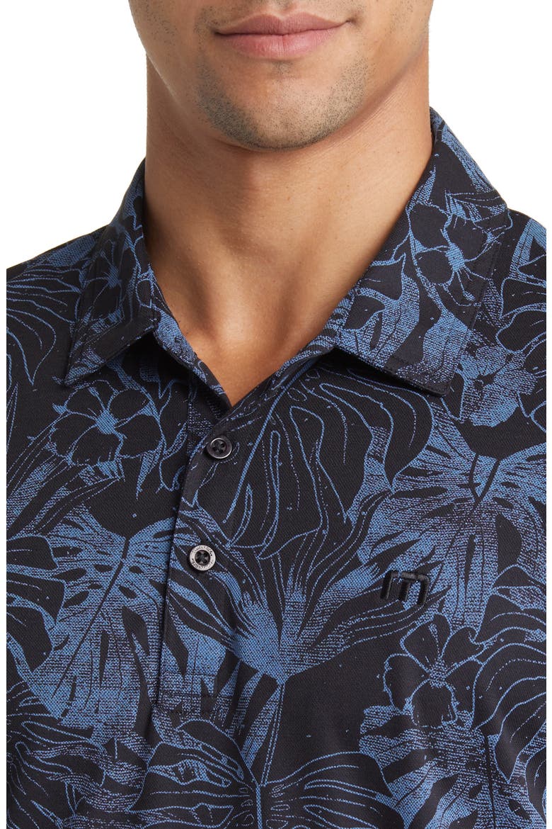 Mainlanders Floral Piqué Polo, Alternate, color, BLACK