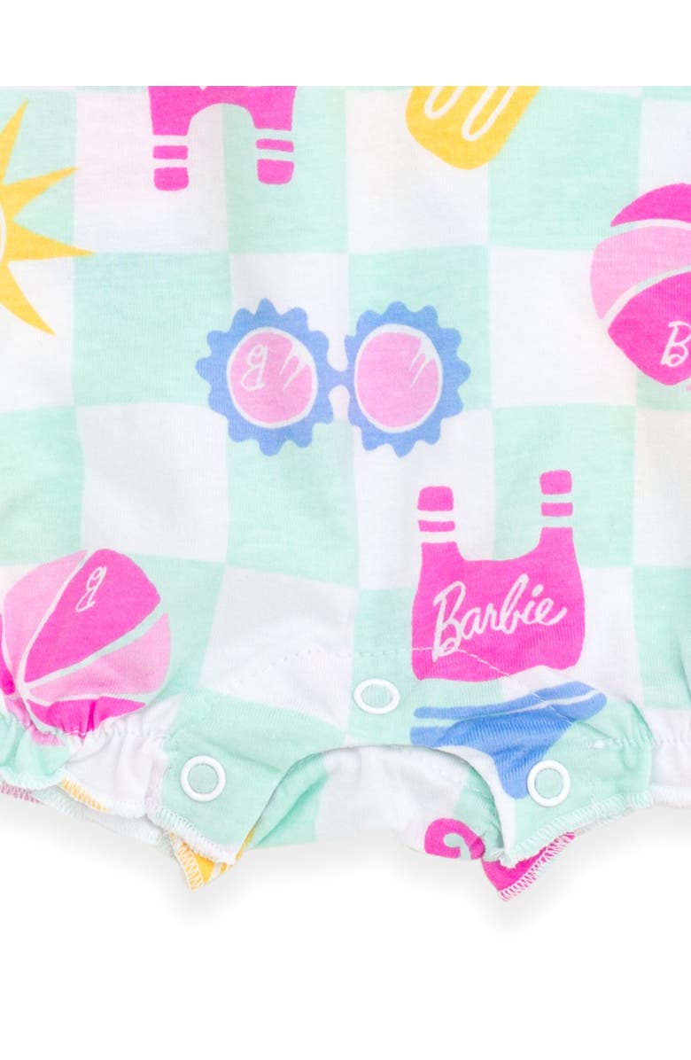 Barbie Sleeveless Bubble Romper, Alternate, color, Pale Turquoise