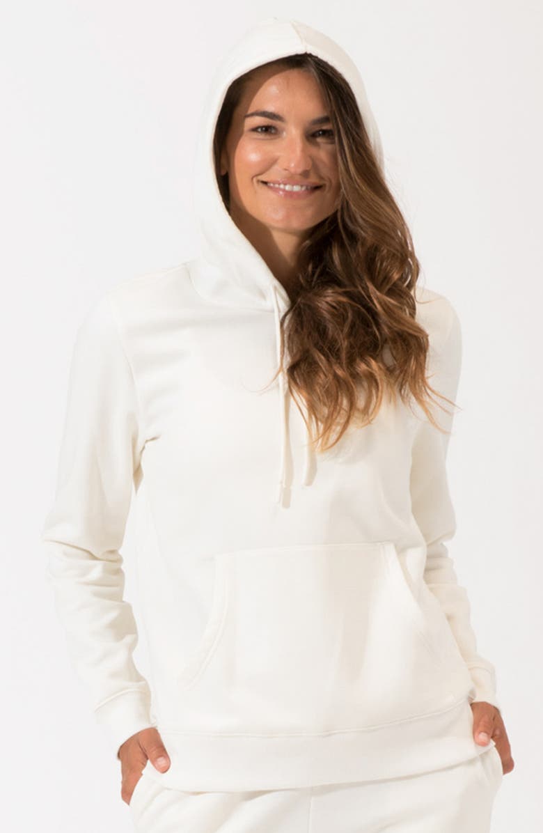 Threads 4 Thought Invincible Organic Cotton Blend Fleece Sweatshirt, Alternate, color, Ecru