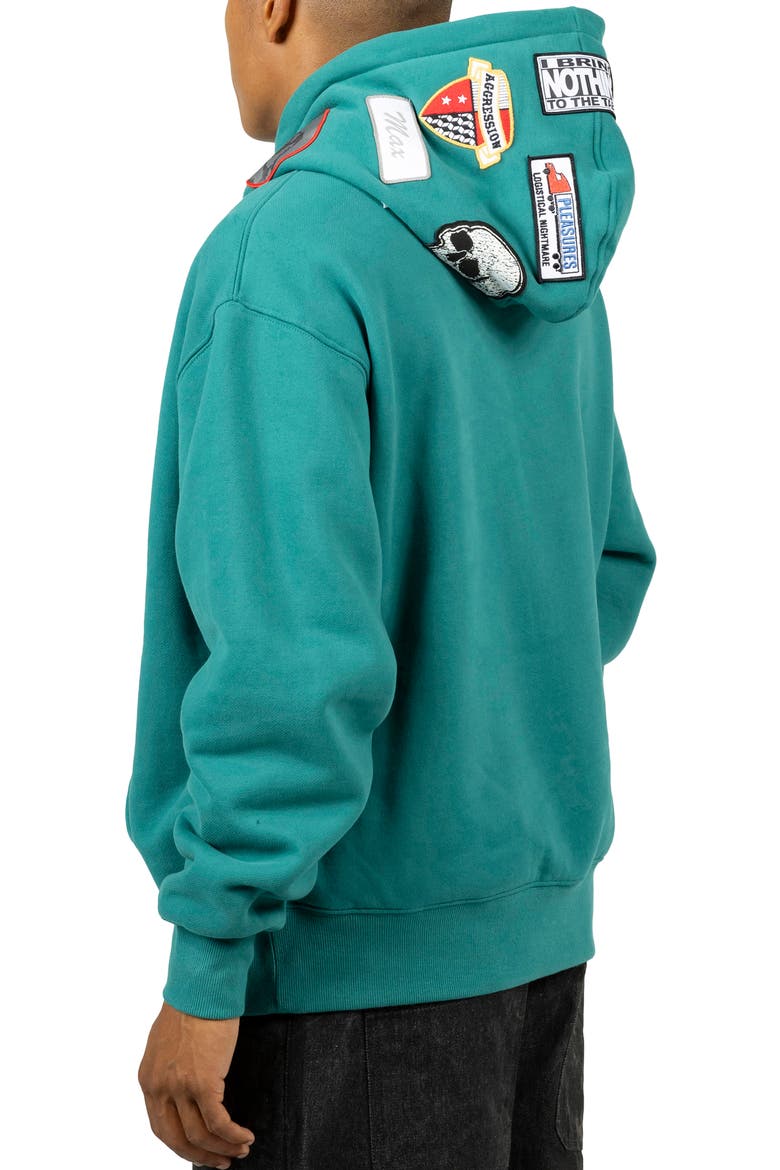 Worms Hoodie, Alternate, color, GREEN