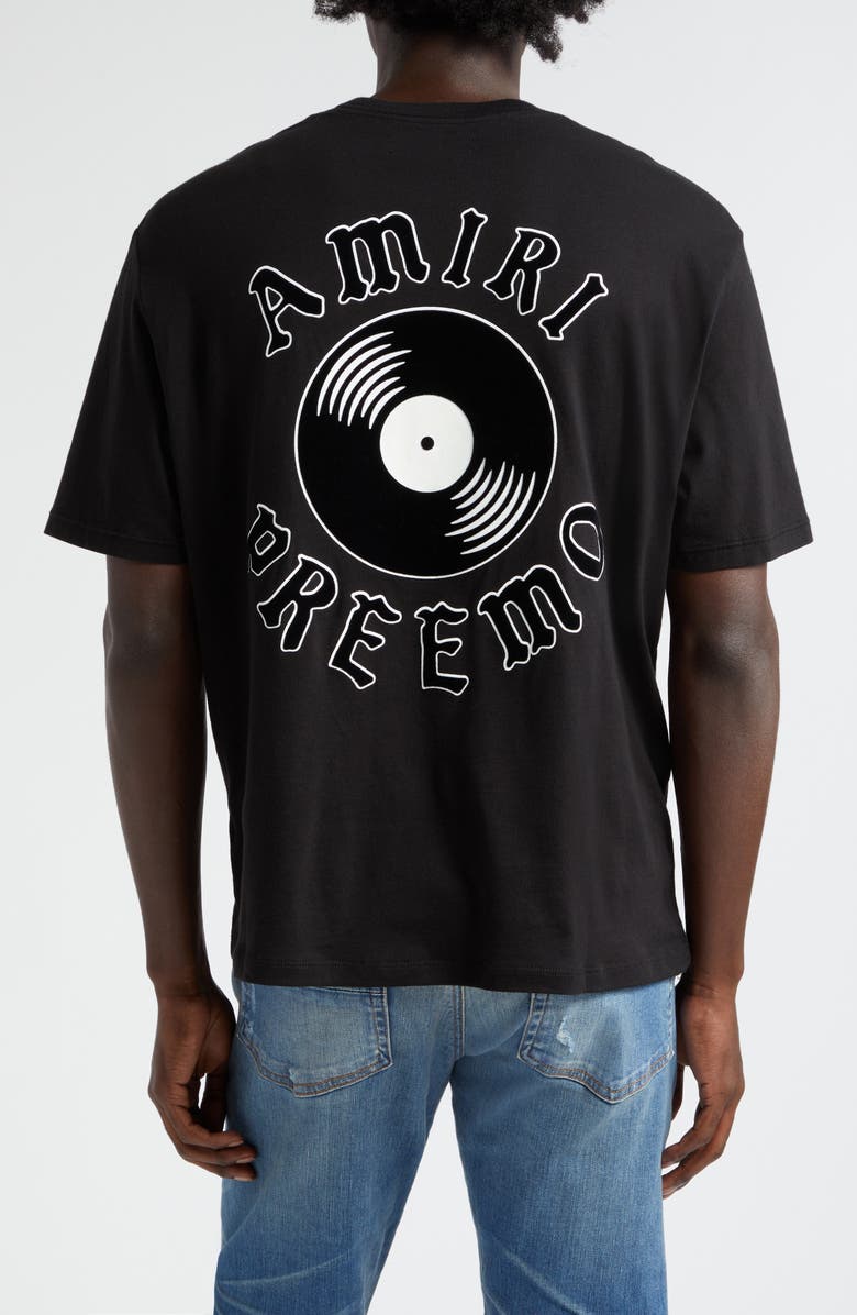 AMIRI x Premier Records Cotton Graphic T-Shirt, Alternate, color, Black