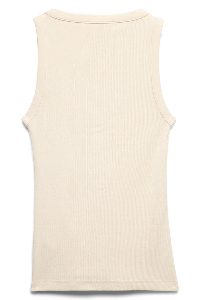Henley Sleeveless Top, Alternate, color, ECRU BROWN