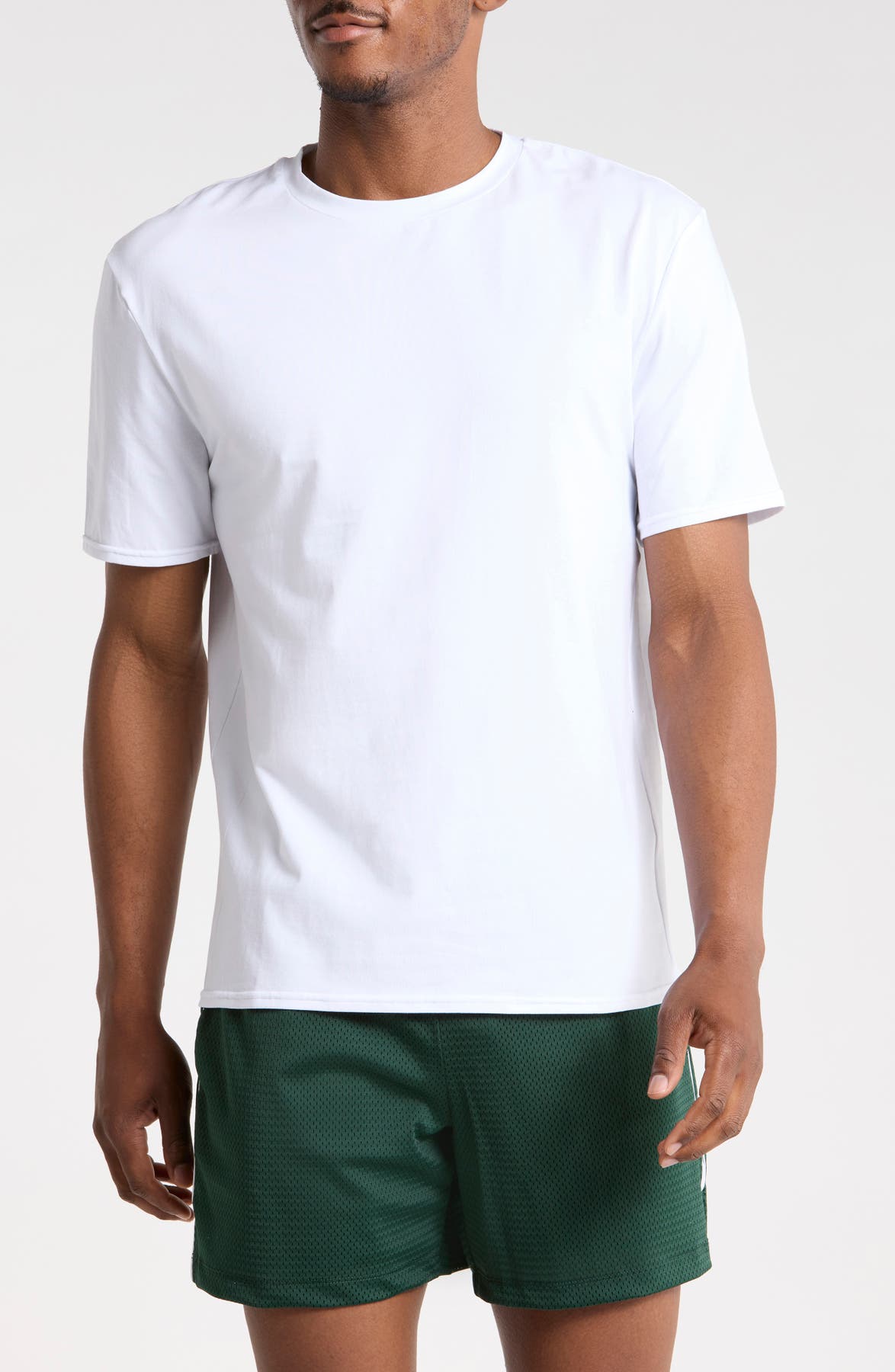 90 Degree BY Reflex Crewneck Stretch Cotton T-Shirt