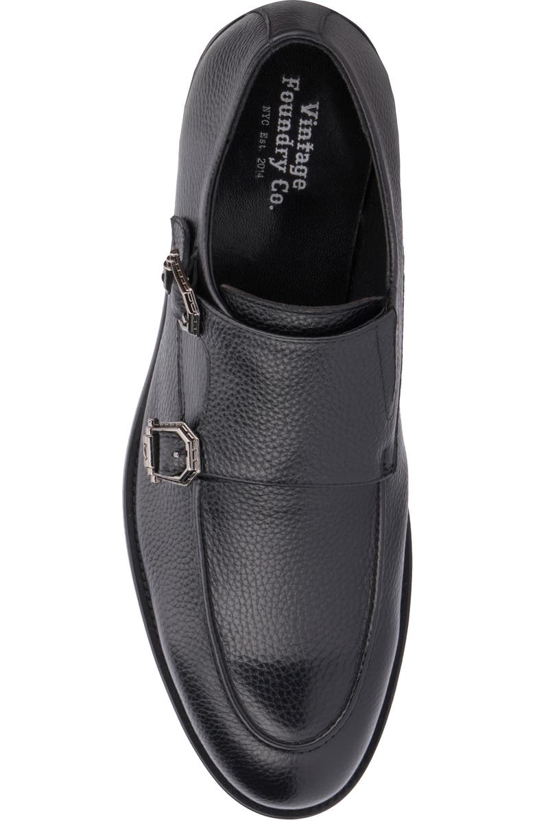VINTAGE FOUNDRY Lawrence Monk Strap Shoe, Alternate, color, Black