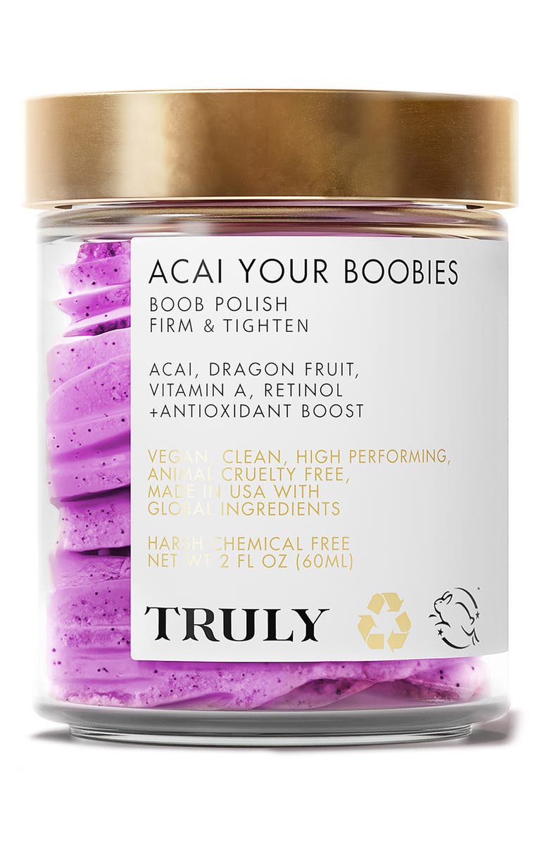 TRULY BEAUTY Acai Your Boobies Boob Polish, Main, color, 