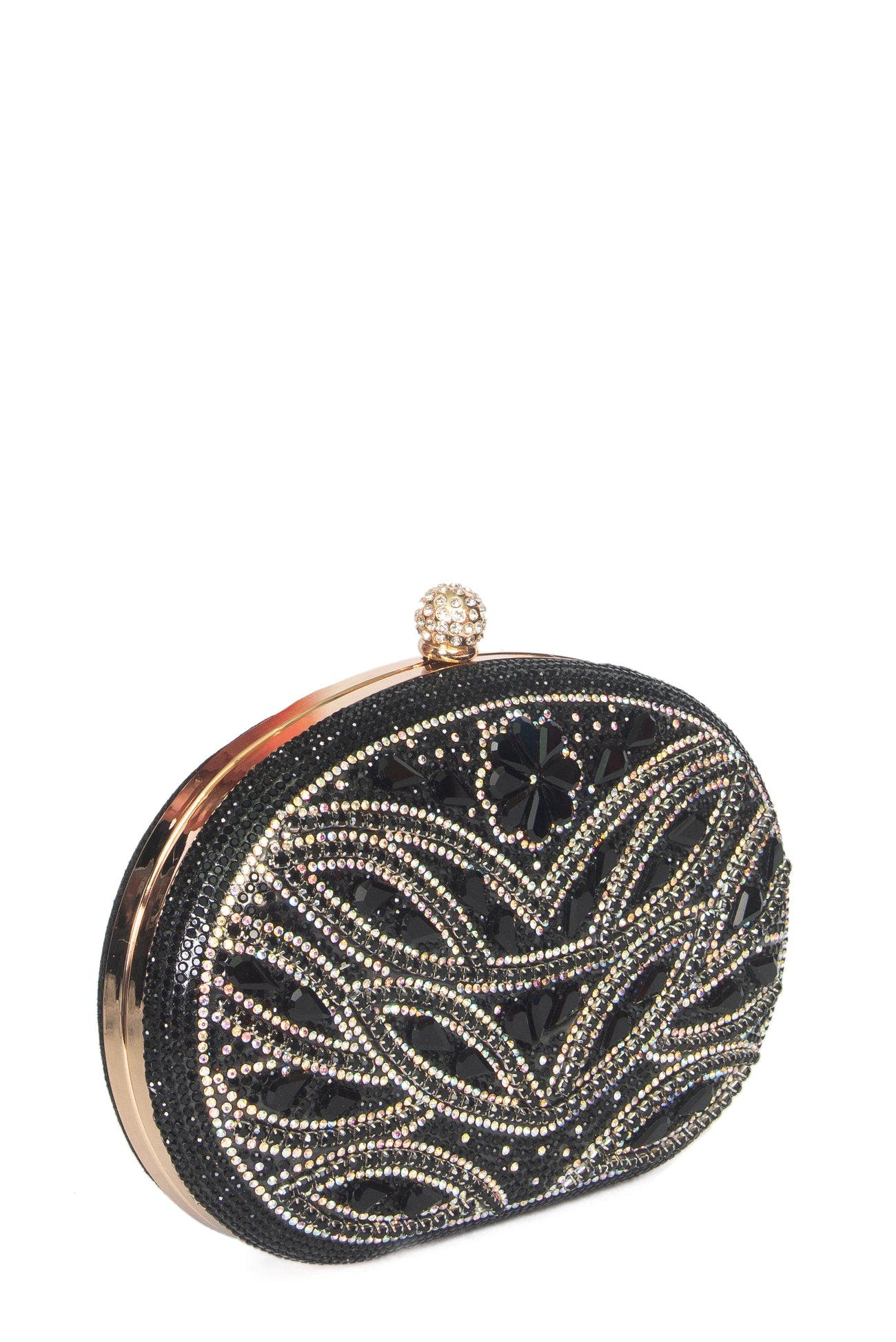 Saphire Clutch, Alternate, color, BLACK