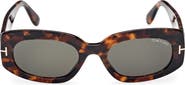 TOM FORD Cielle 52mm Oval Sunglasses