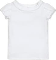 Hope & Henry Baby Girls' Organic Knit Top with Tulip Sleeves, Infant