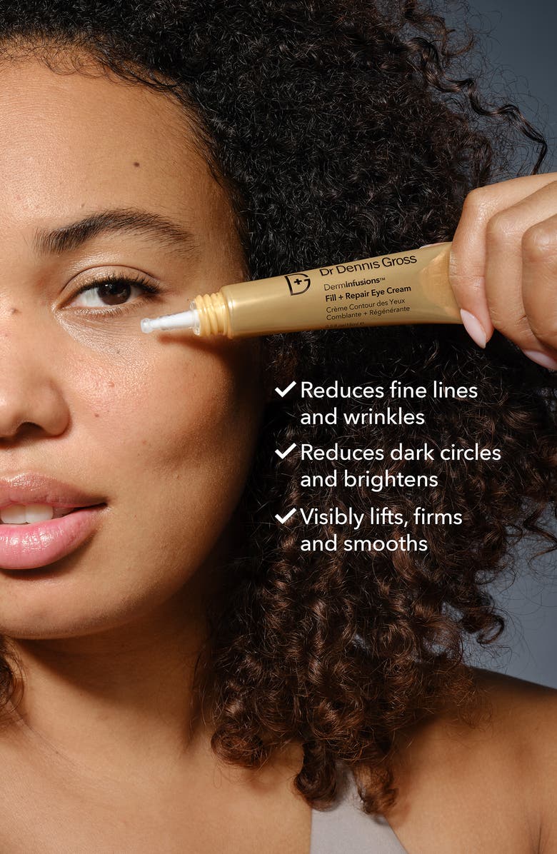 Dr. Dennis Gross Skincare DermInfusions<sup>™</sup> Fill + Repair Eye Cream, Alternate, color,