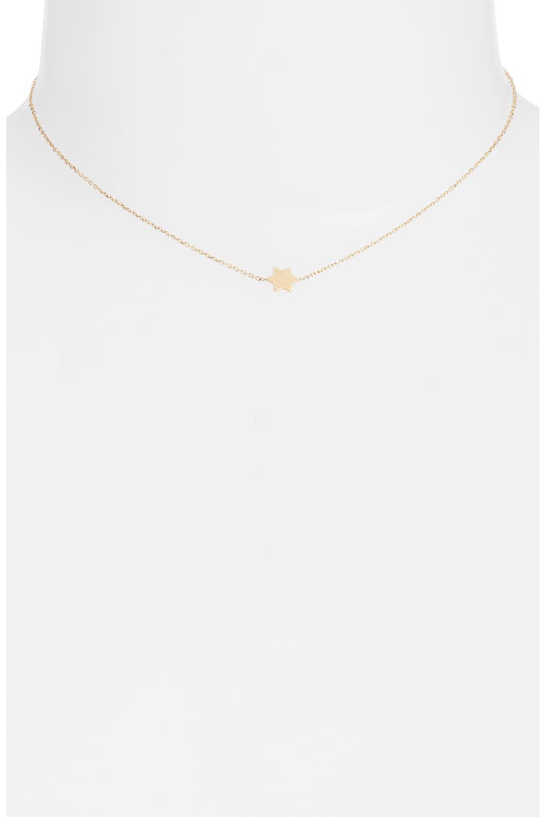 Love Letter Star of David Pendant Necklace, Alternate, color, YELLOW GOLD