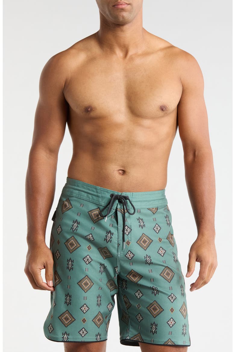 Desert Dobby Stoney Board Shorts, Main, color, LIGHT OLIVE