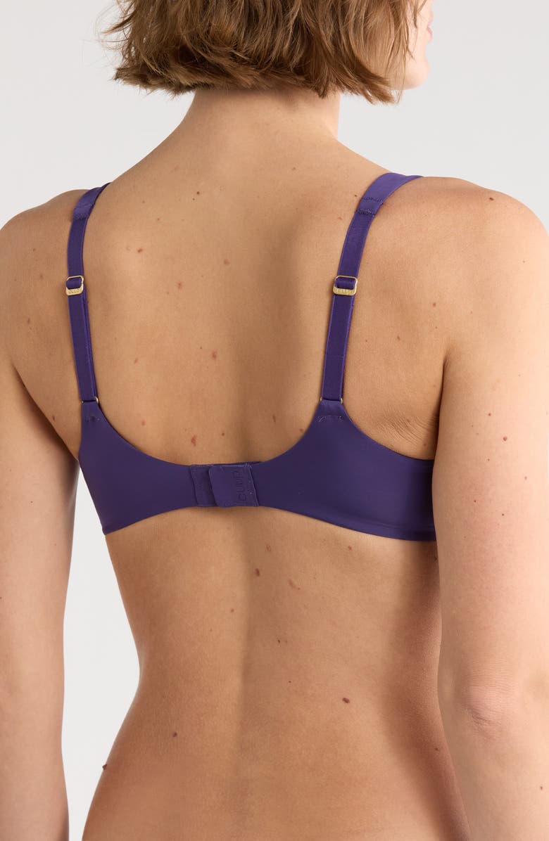 CUUP The Scoop Underwire Microfiber Bra, Alternate, color, Violet Purple
