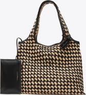 3.1 Phillip Lim Crochet Raffia Market Tote Bag