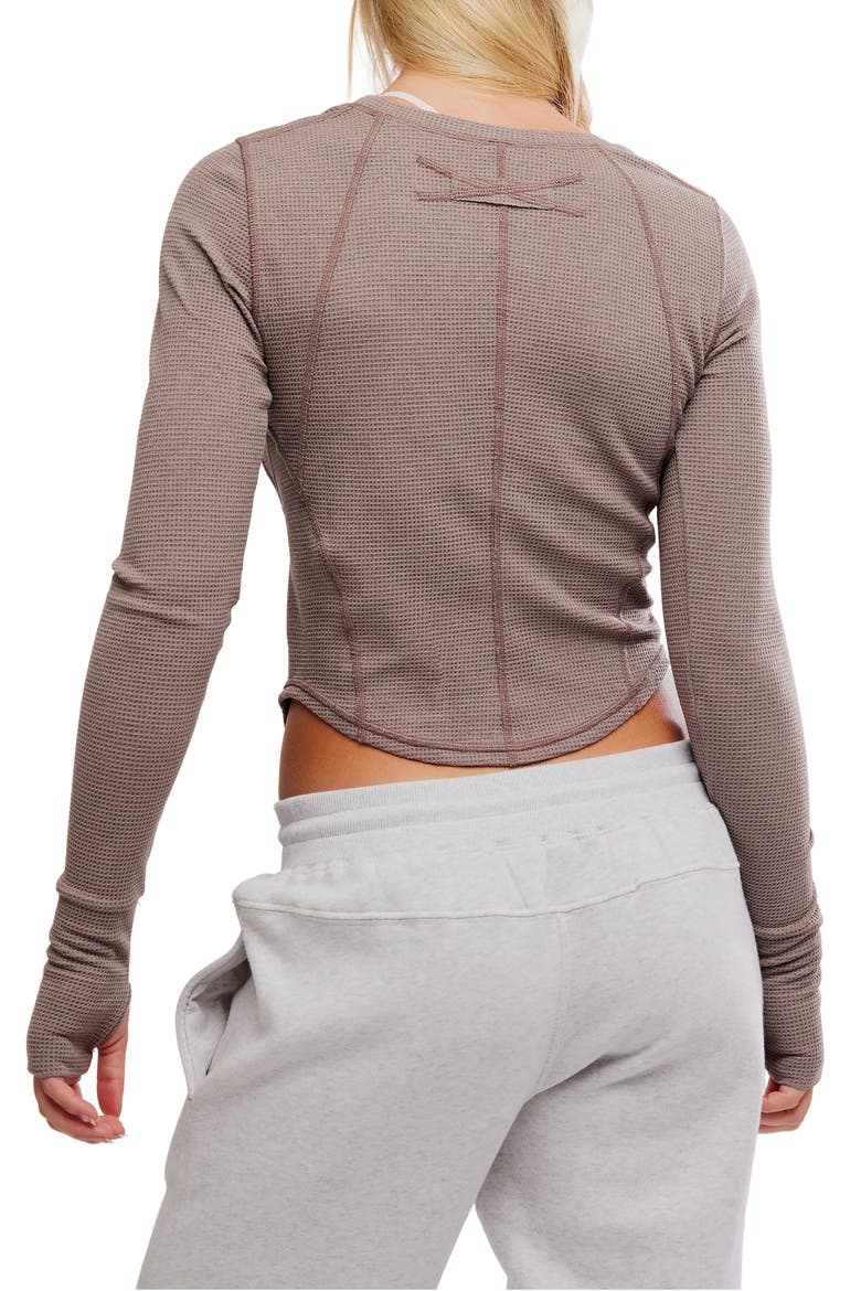 FP Movement Outbound Long Sleeve Waffle Knit T-Shirt, Alternate, color, NORDIC TRAIL
