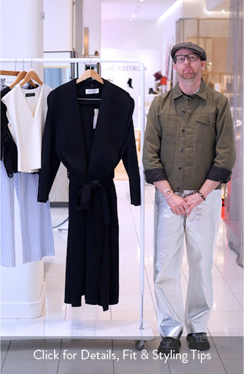 Double Face Wool & Cashmere Wrap Coat, sales video thumbnail