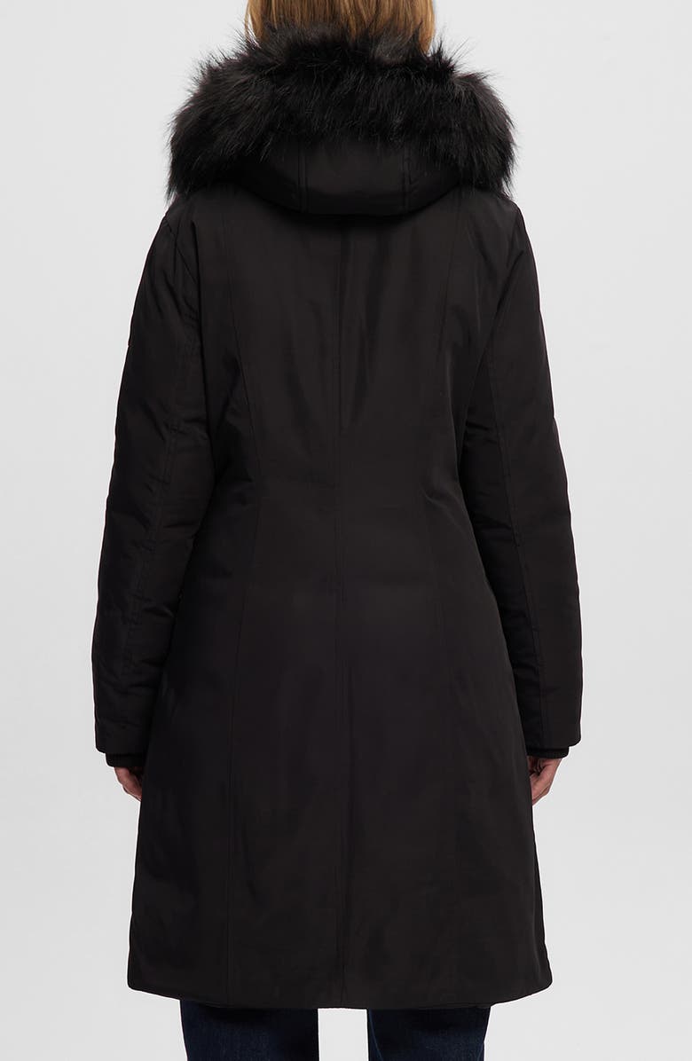 Noize Kristel Faux Fur Hooded Parka, Alternate, color, Black