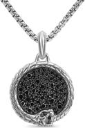 David Yurman Ouroboros Amulet with Black Diamonds