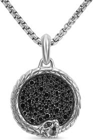David Yurman Ouroboros Amulet with Black Diamonds