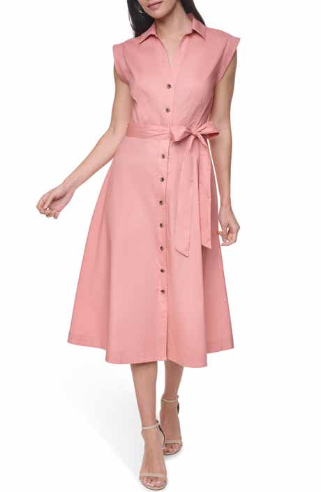 Calvin Klein Belted Midi Shirtdress