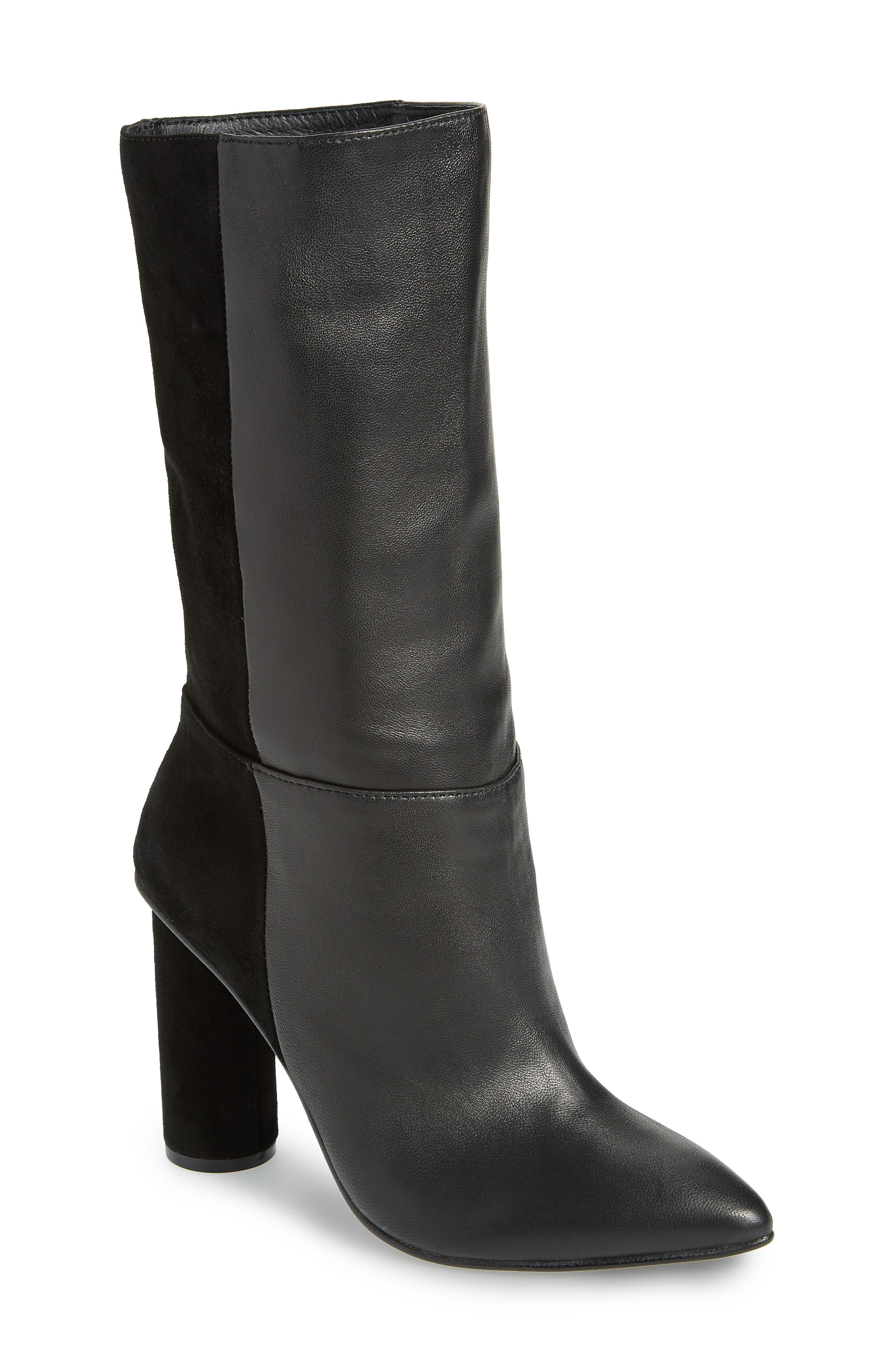 Kolby Boot, Main, color, BLACK LEATHER