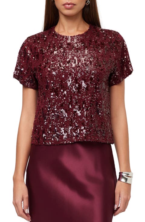 Stacey Sequin Top