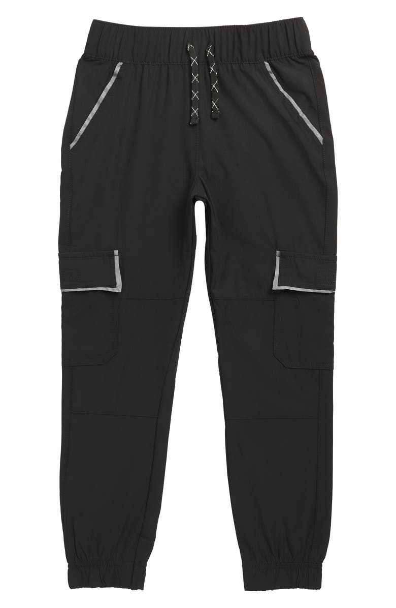 Weatherproof<sup>®</sup> Kids' Tech Cargo Joggers, Main, color, Black